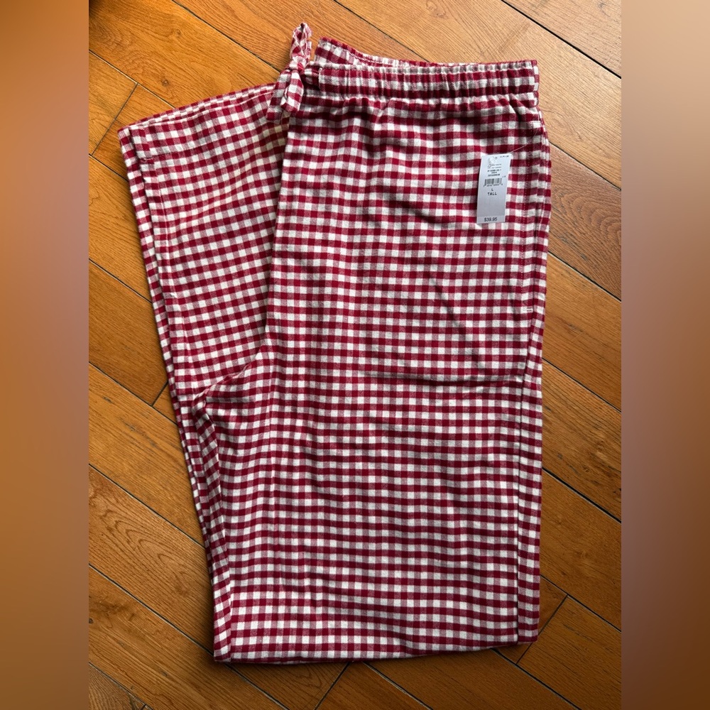 GAP Red and White Gingham pajama Pants Christmas family matching pajama